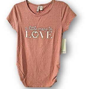 Planetmotherhood Ladies Maternity "A Little More to Love "Screen Printed Tee